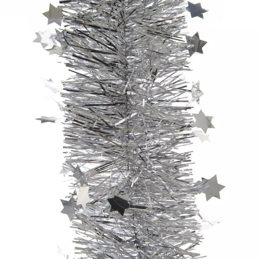 Guirlande de Noël (D10 cm) étoilée Alpine Argent 1