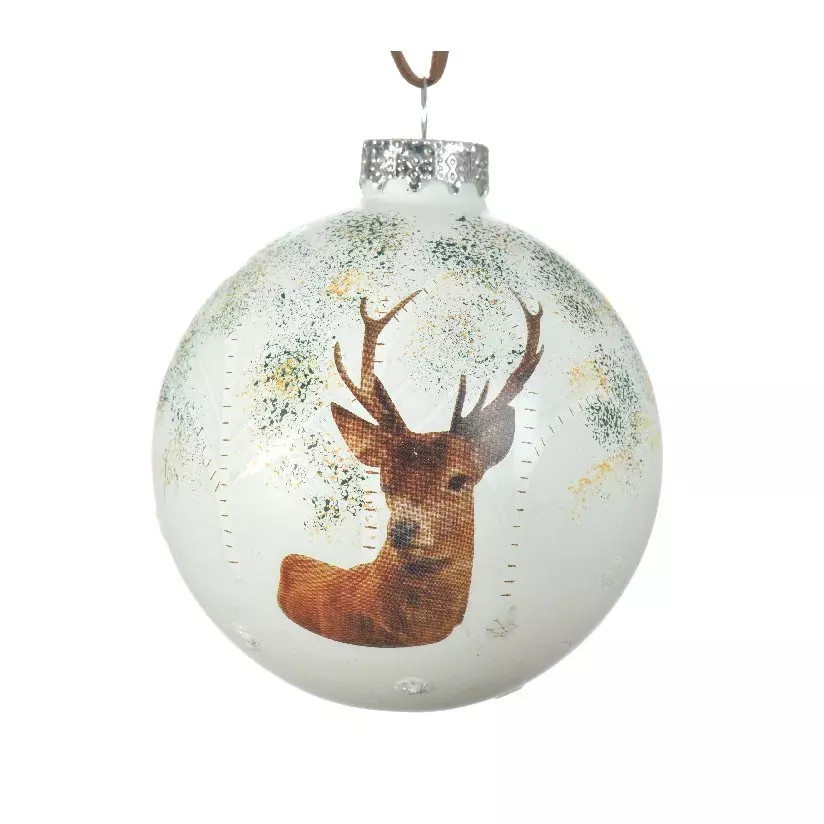 Confezione di 3 palline di Natale (D80 mm) en verre Comète  Bianco 2