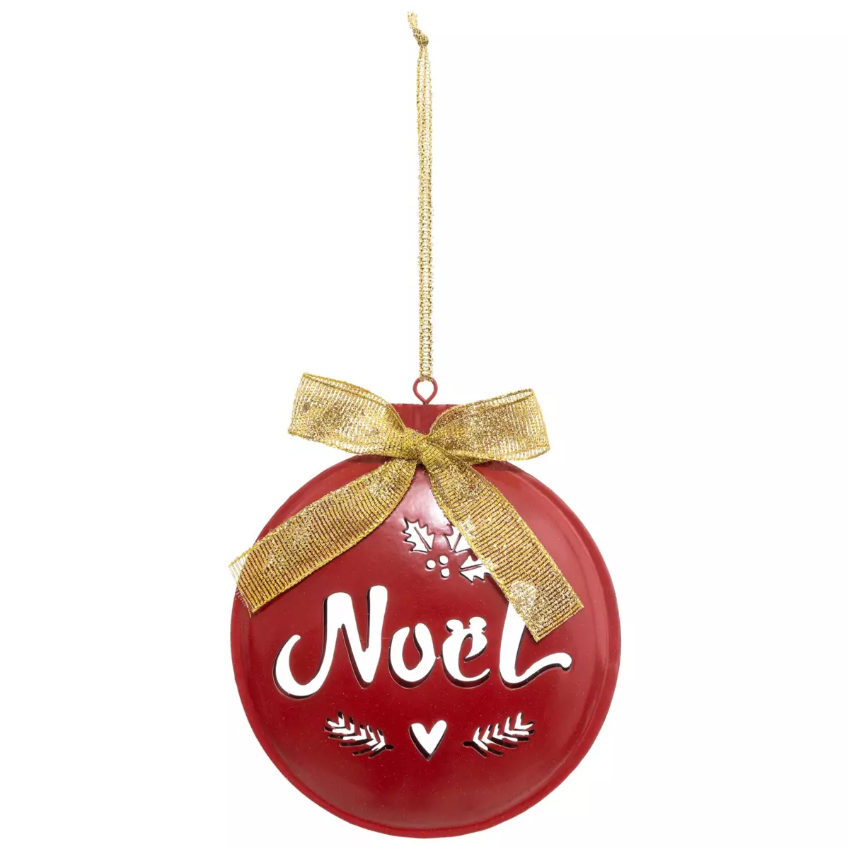 Sospensione di feste Rond Natale Rosso 1