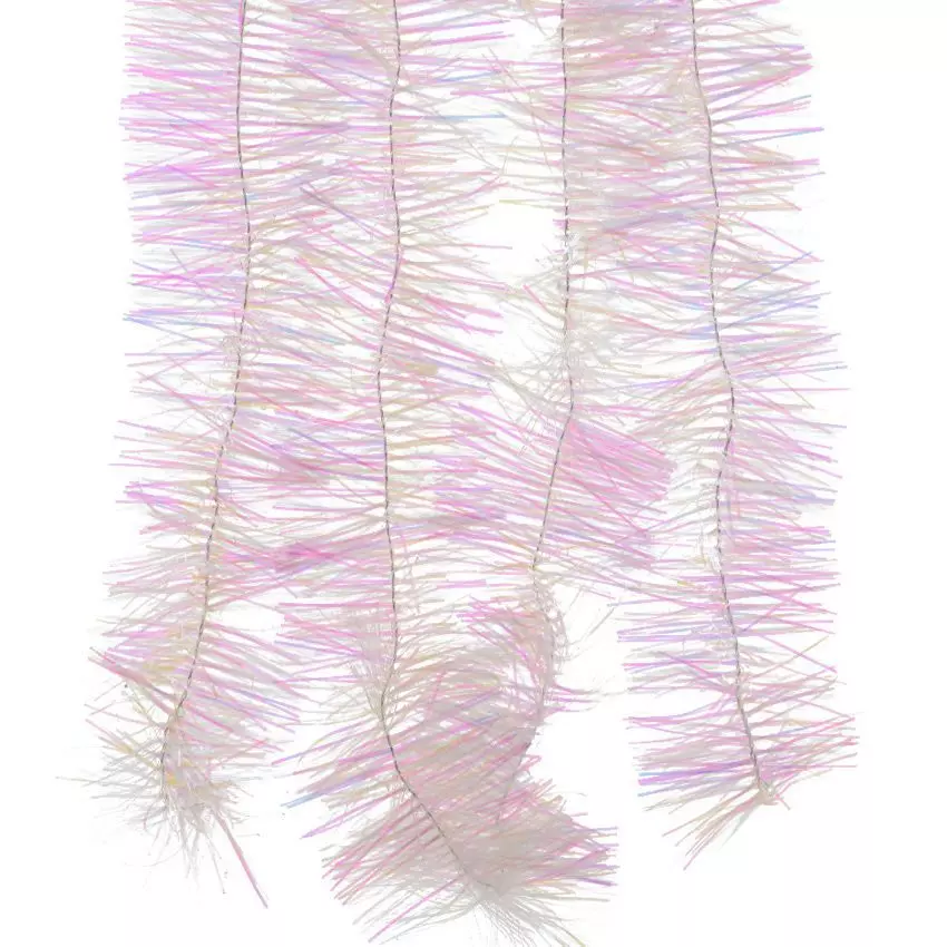 Guirnalda de Navidad (D7,50 cm) Alpine Blanco irisado
 2