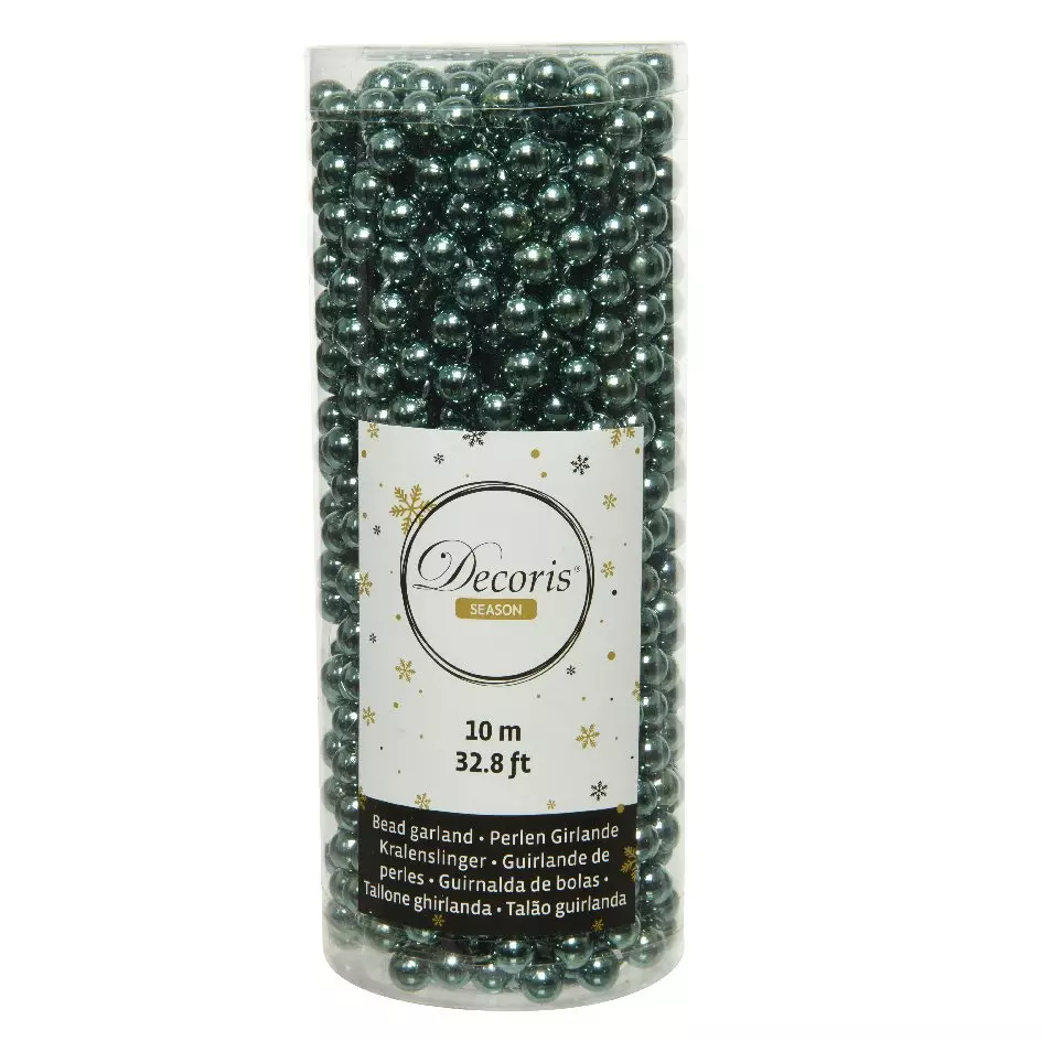 Girlande mit Perlen Alpine Eisblau 1