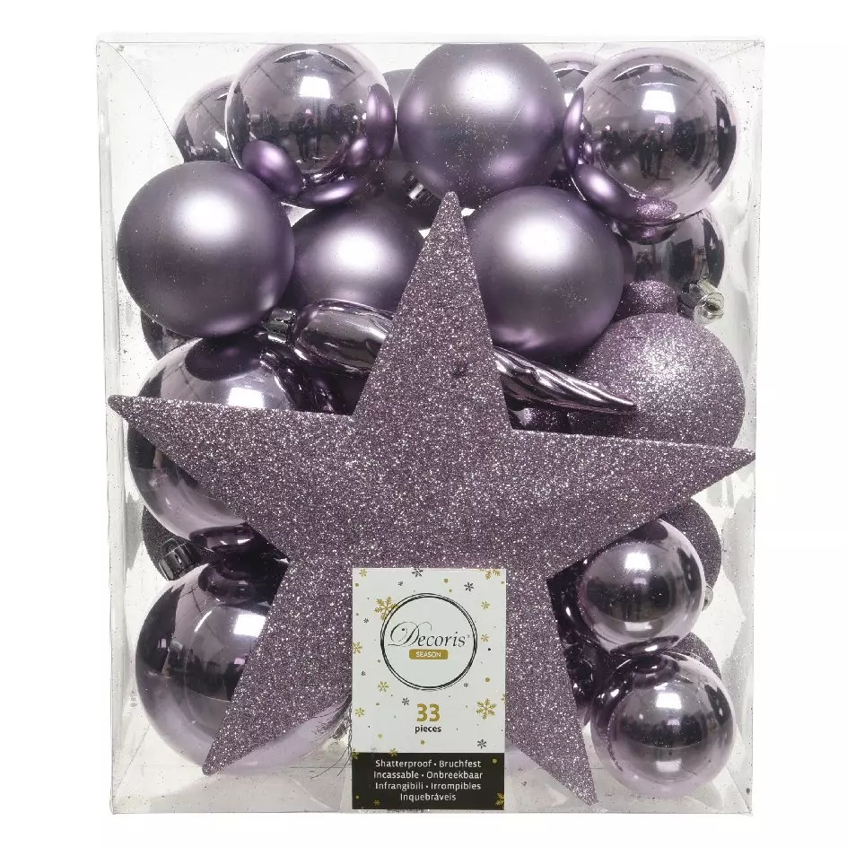 Baumschmuck-Set Novae Lila 1