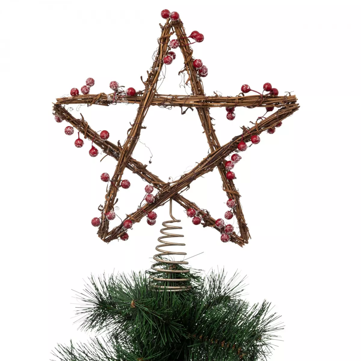 Puntale albero Baies Marrone