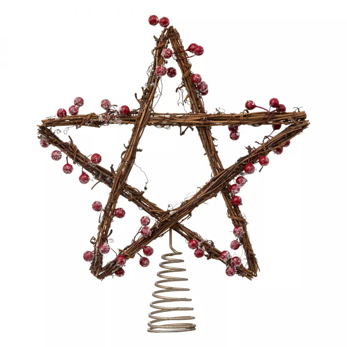 Puntale albero Baies Marrone