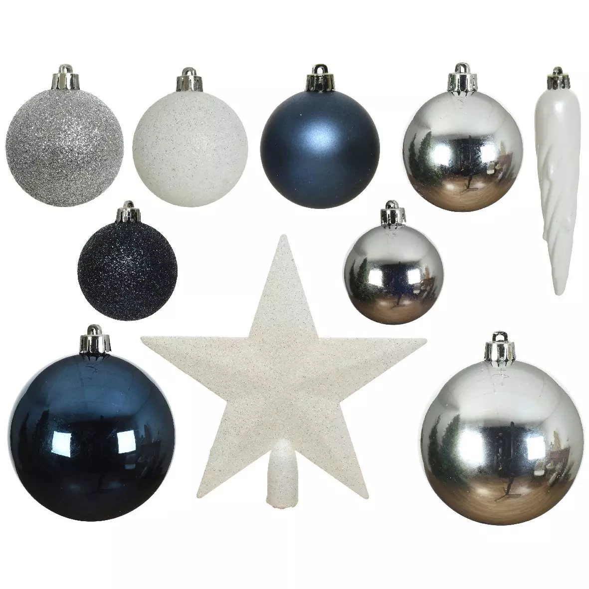 Kit de décoration de sapin de Noël Novae multi Blanc 1