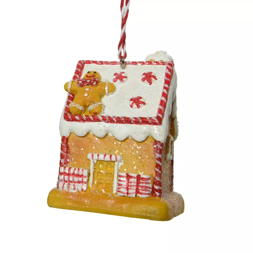 Lebkuchenhaus zum Anhängen Pain d'épice Gelb 2