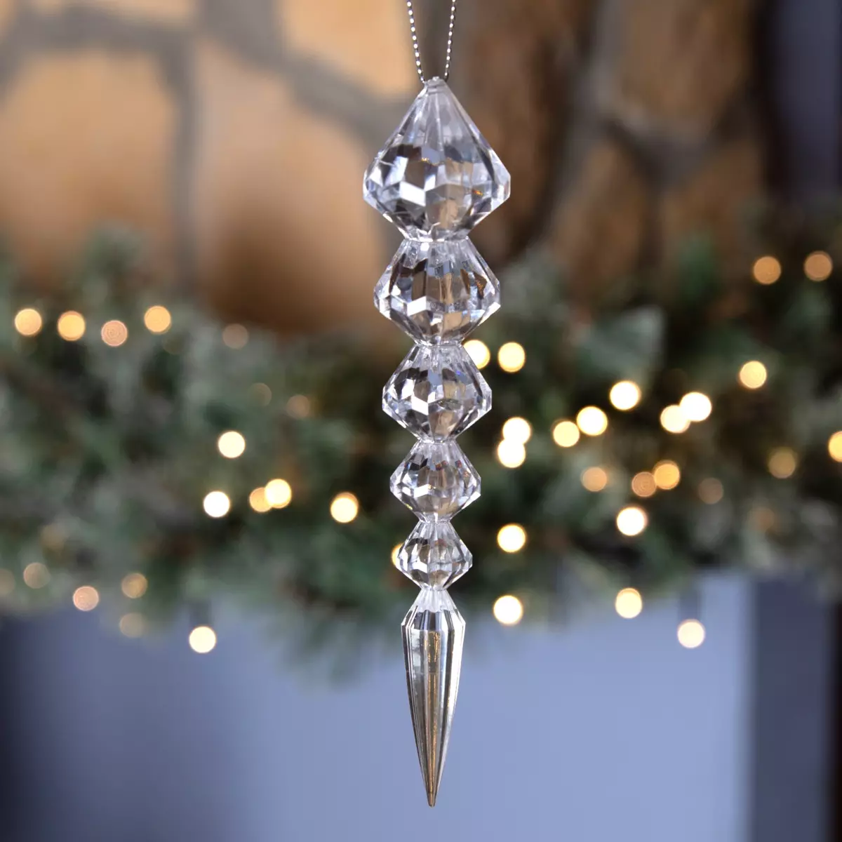 Stalactite à suspendre Glam Transparent 1