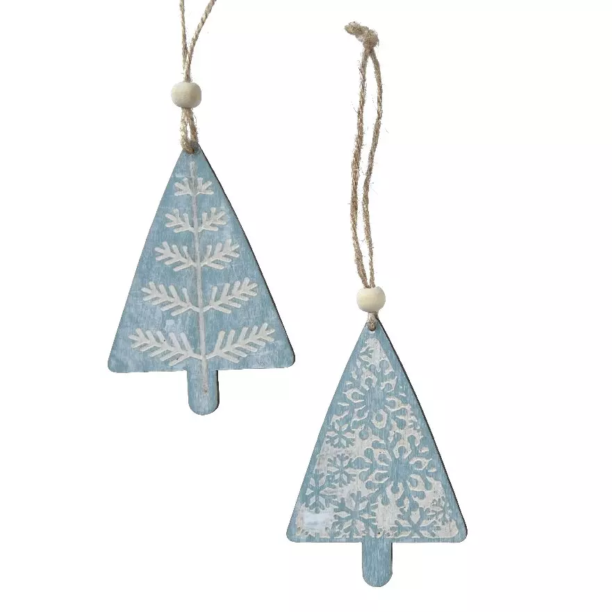 Confezione di 2 abeti Moïna Blu 2