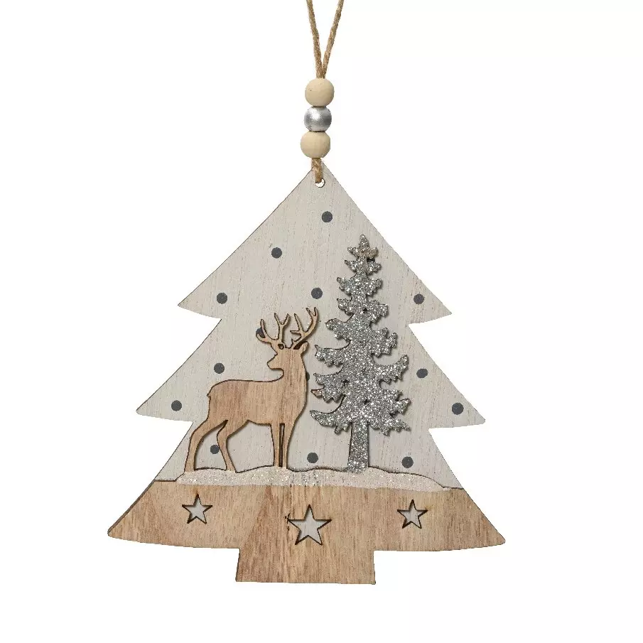 Sapin de Noël à suspendre Cerf Naturel 2