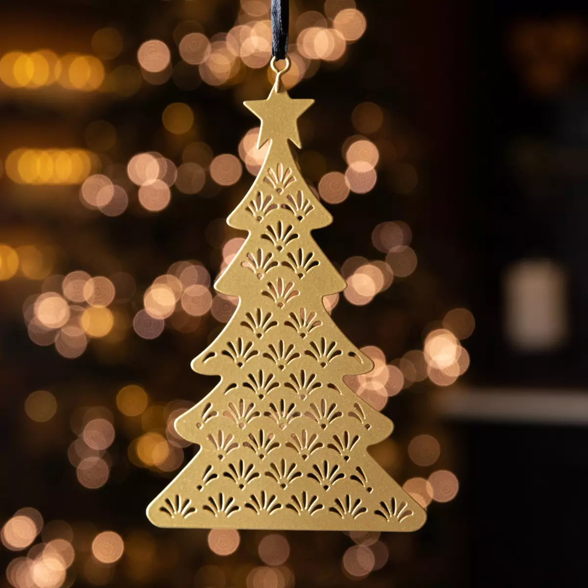 Alberi di Natale traforati herbe Oro
