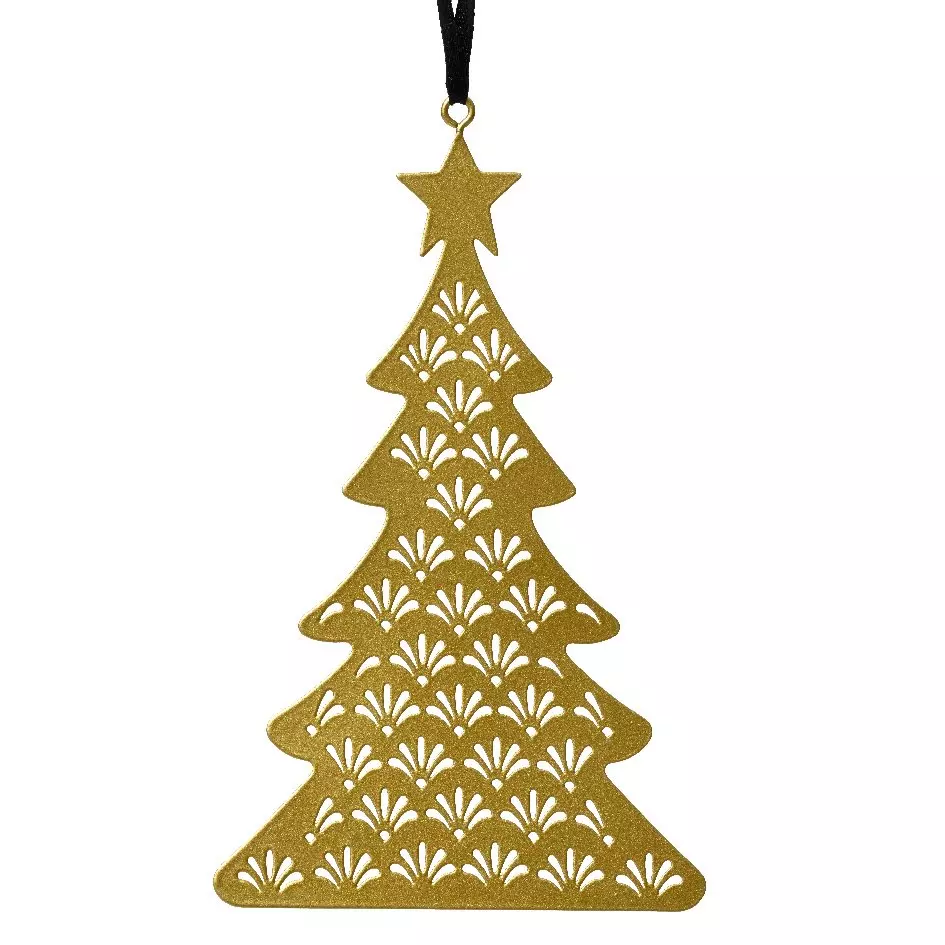 Alberi di Natale traforati herbe Oro