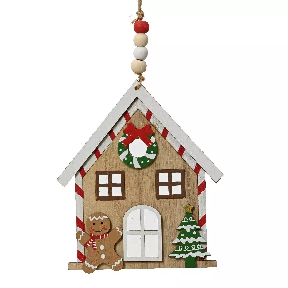 Lebkuchenhaus zum Anhängen A Mehrfarbig 2