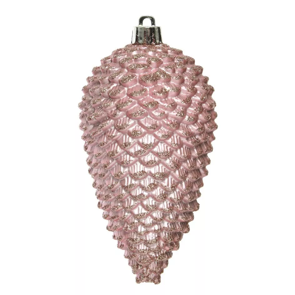 Set di 4 pigne Alpine Rosa cipria