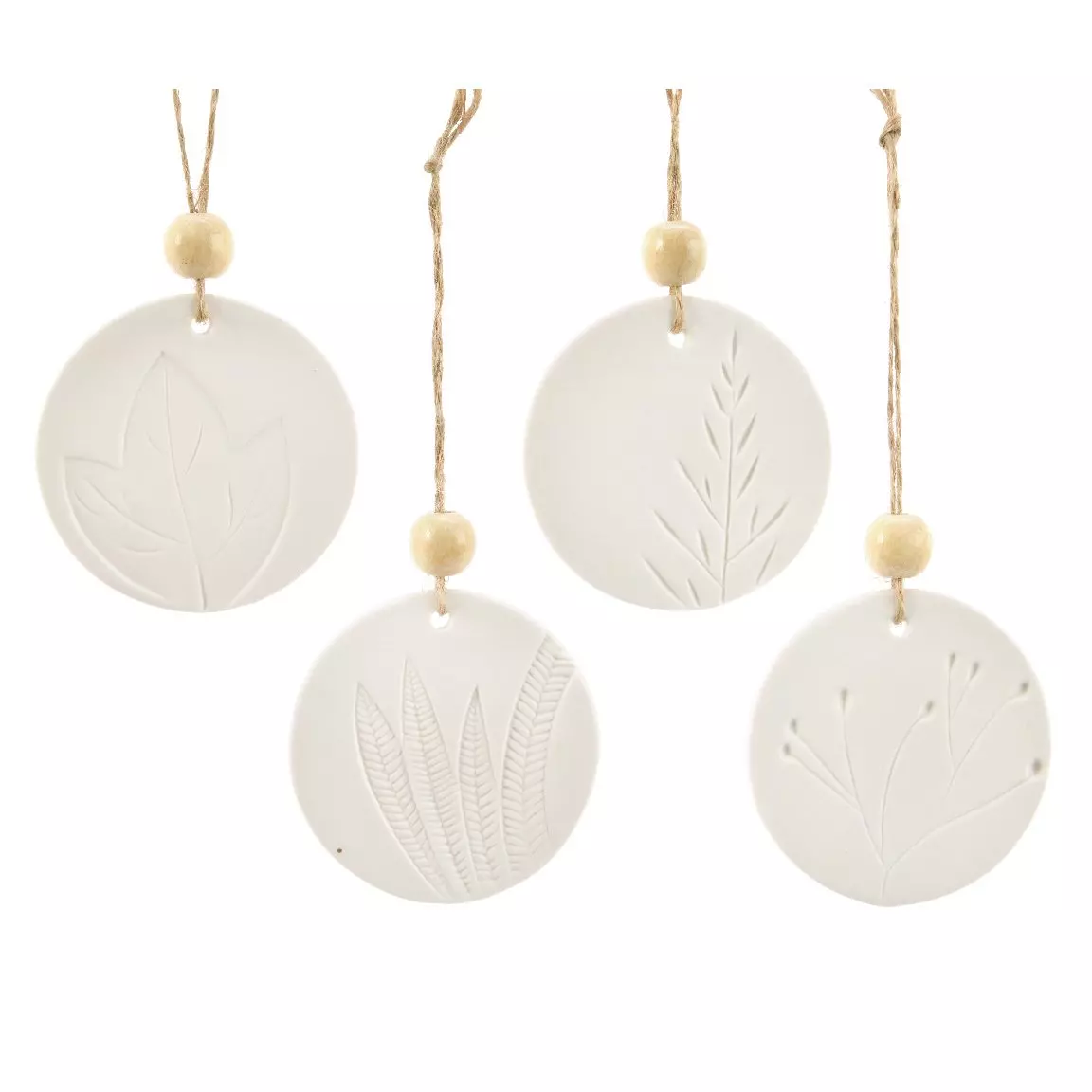 Confezione di 4 foglie Facilia Bianco 1