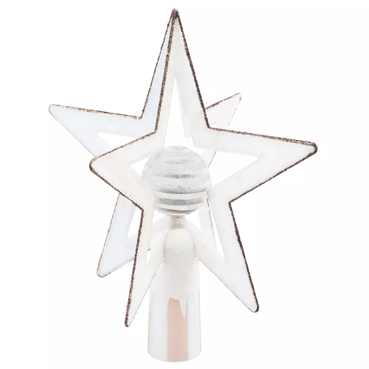 Puntale albero 3D Bianco 1