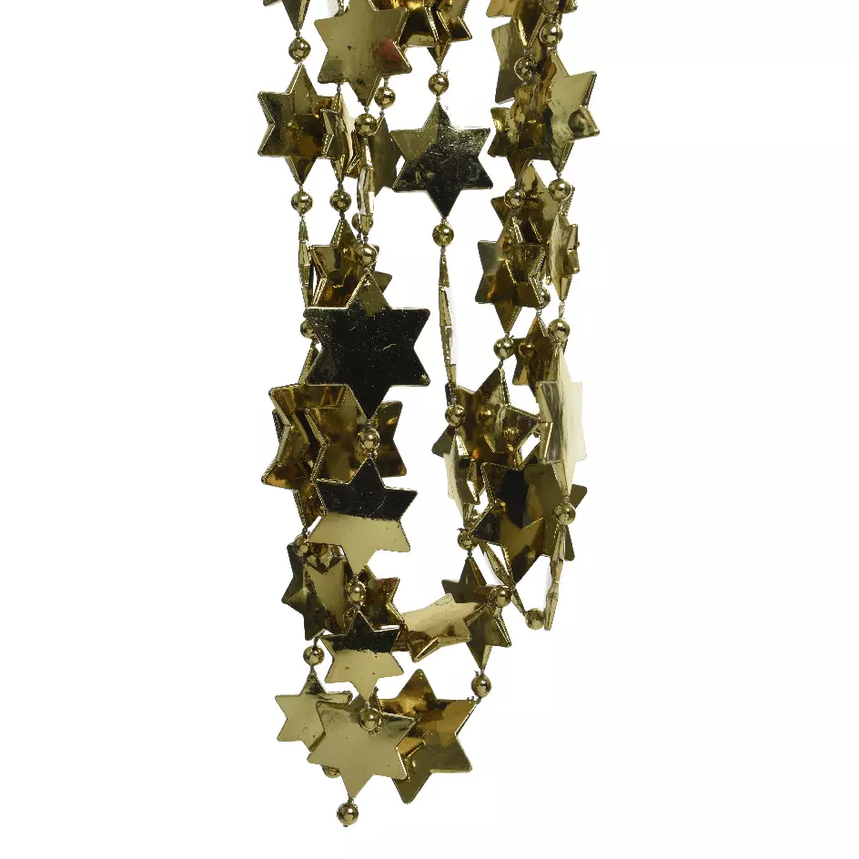 Girlande mit Sternen und Perlen Alpine Moosgrün 1