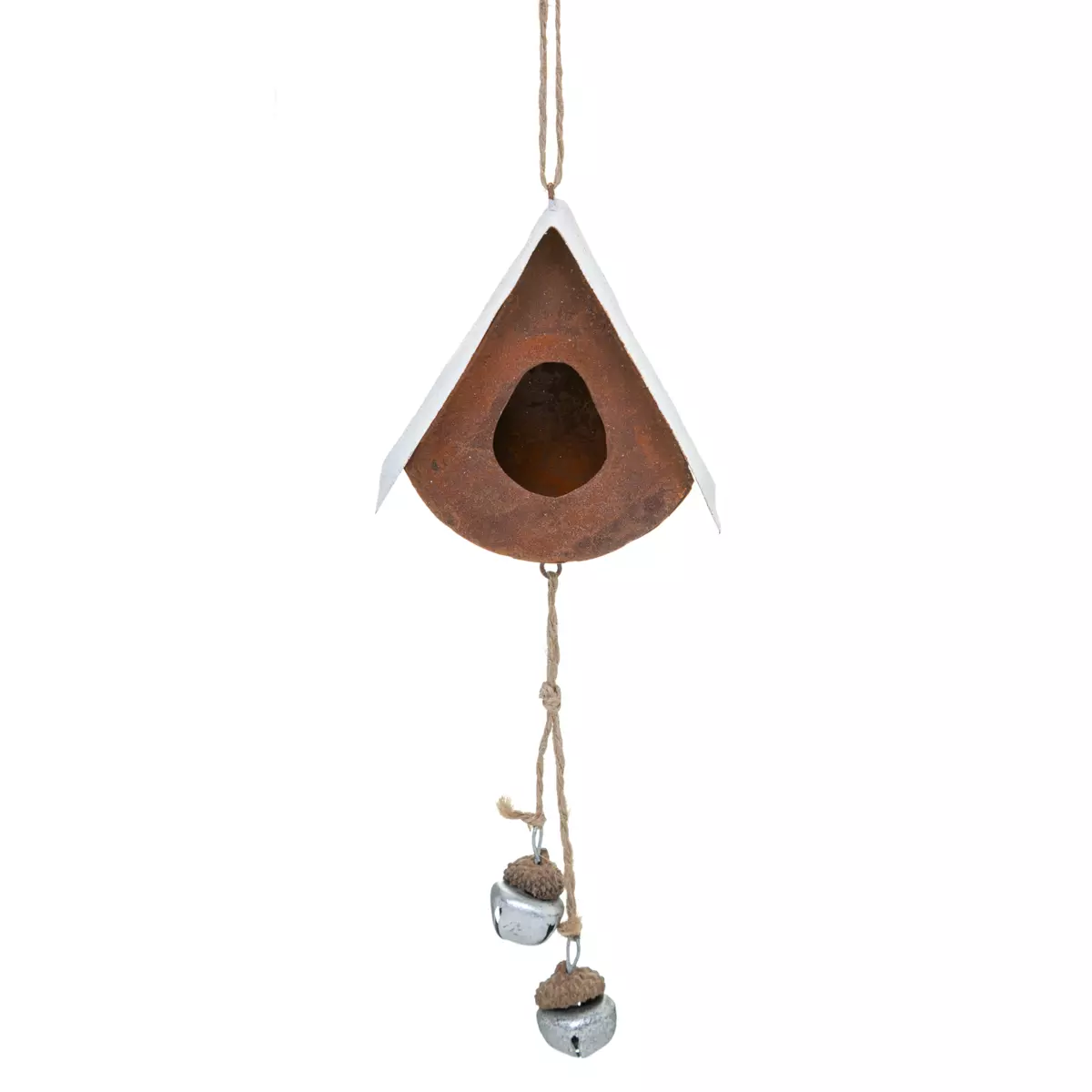 Kerstvogelhuisje Grelot Roest 1