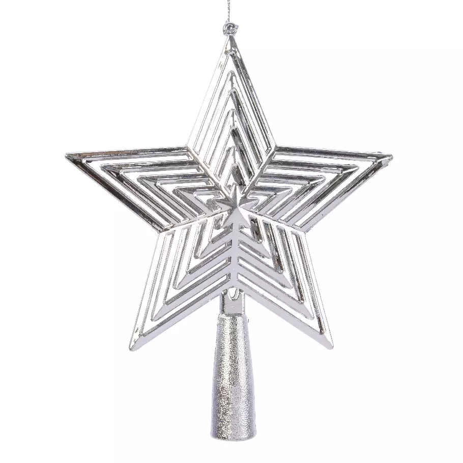 Puntale albero Alma Argento 1