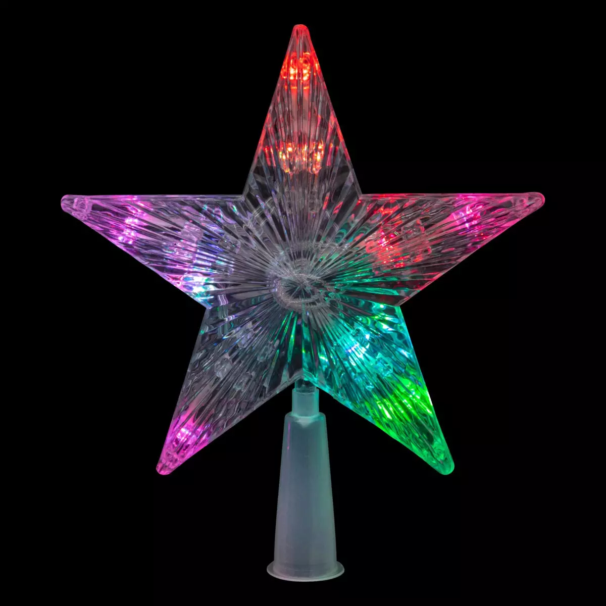 Cimier de sapin lumineux Etoile Arc en ciel Multicolore 1