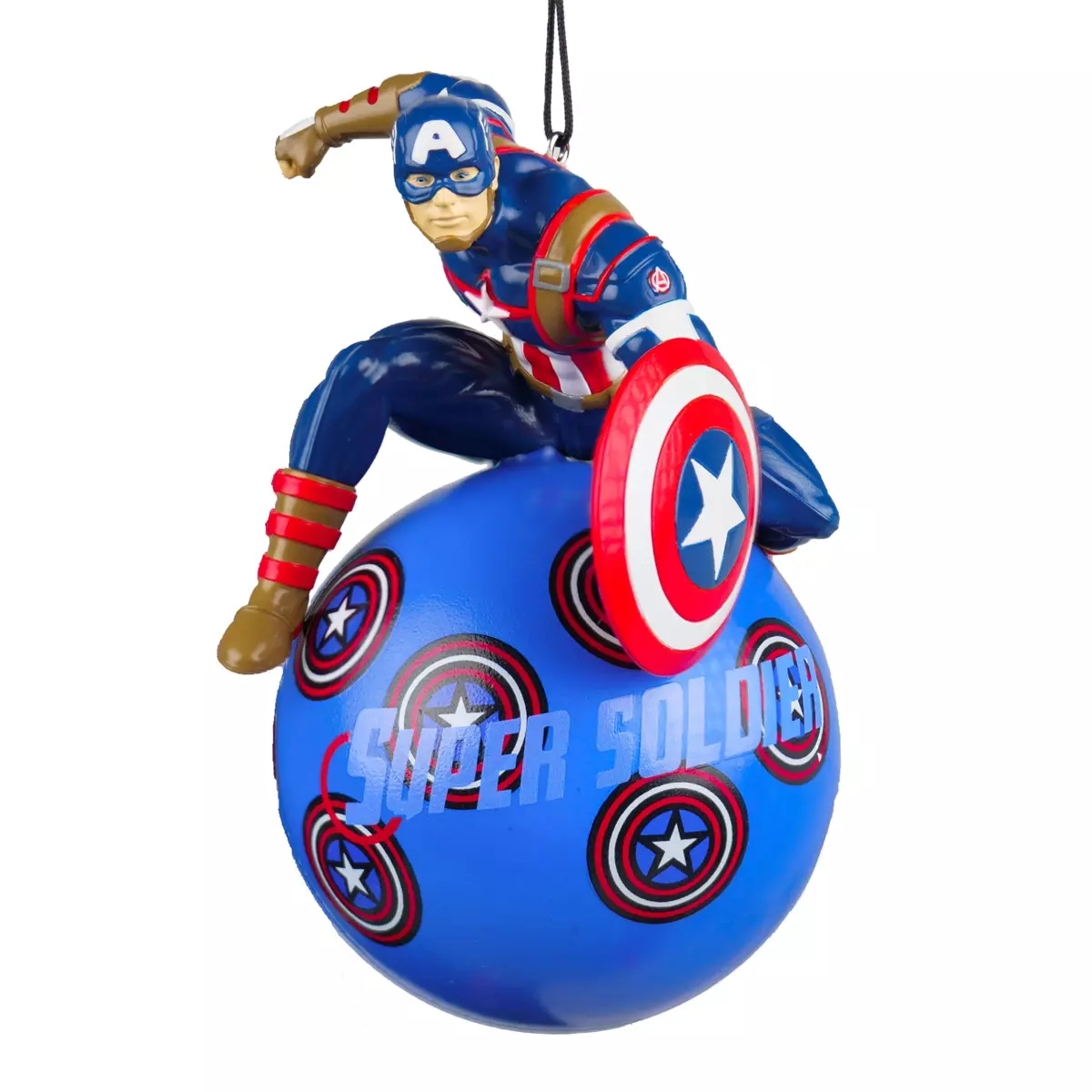 Boule de Noël (D130 mm) Disney Captain America Bleu 1