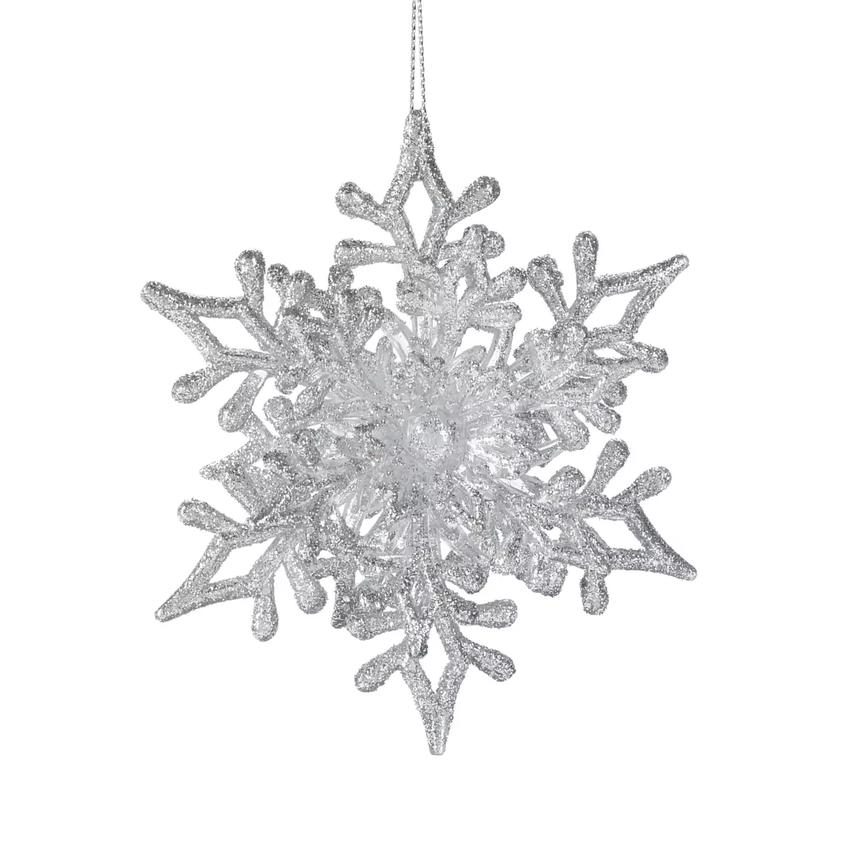 Fiocco di neve di Natale Féerie Argento 1