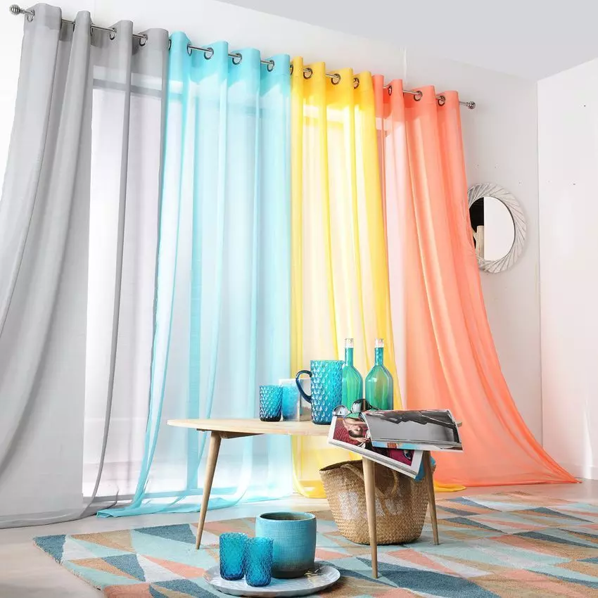 Voilage (145 x 240 cm) Givrée Beige 5