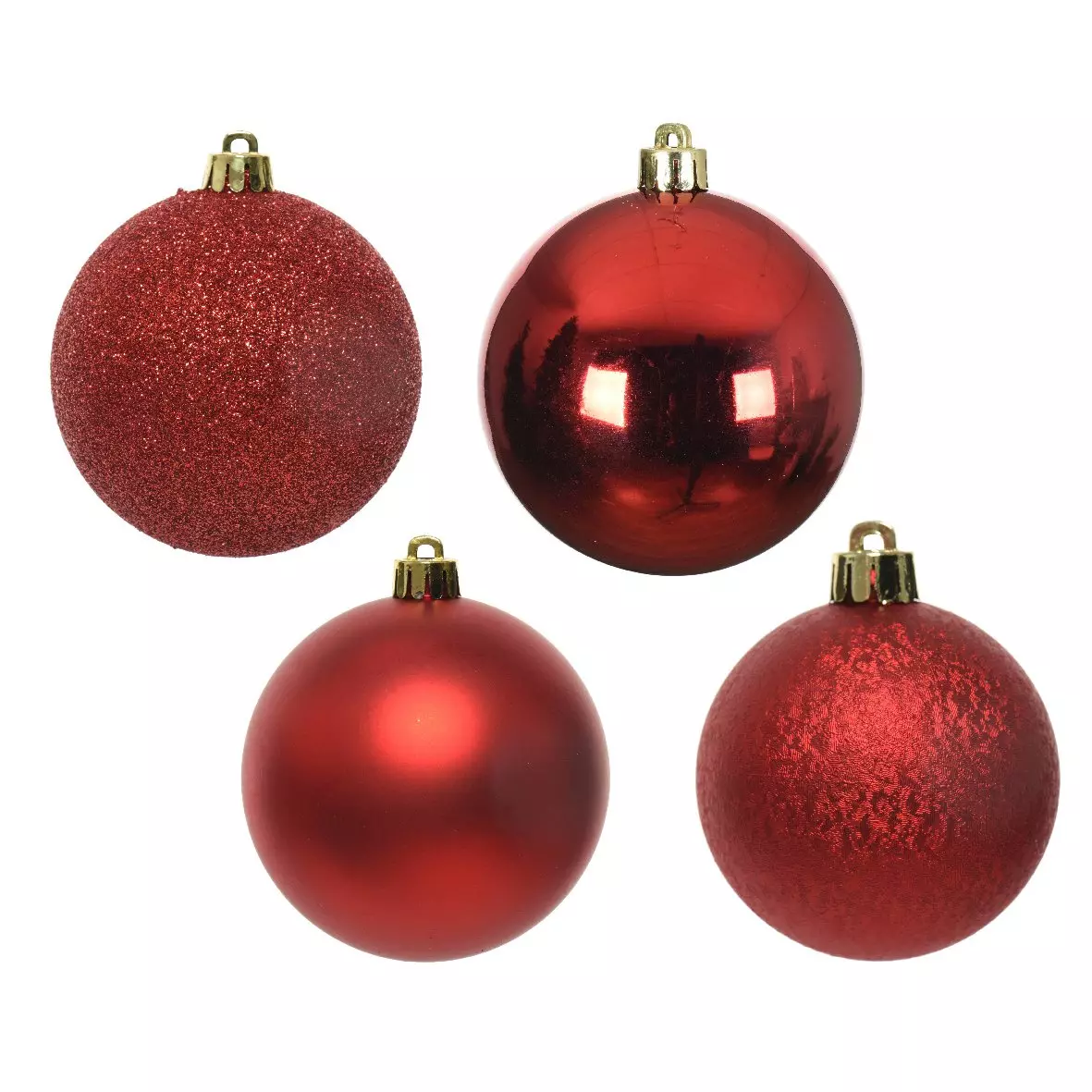 Lot de 30 boules de Noël (D60 mm) Alpine Rouge 2