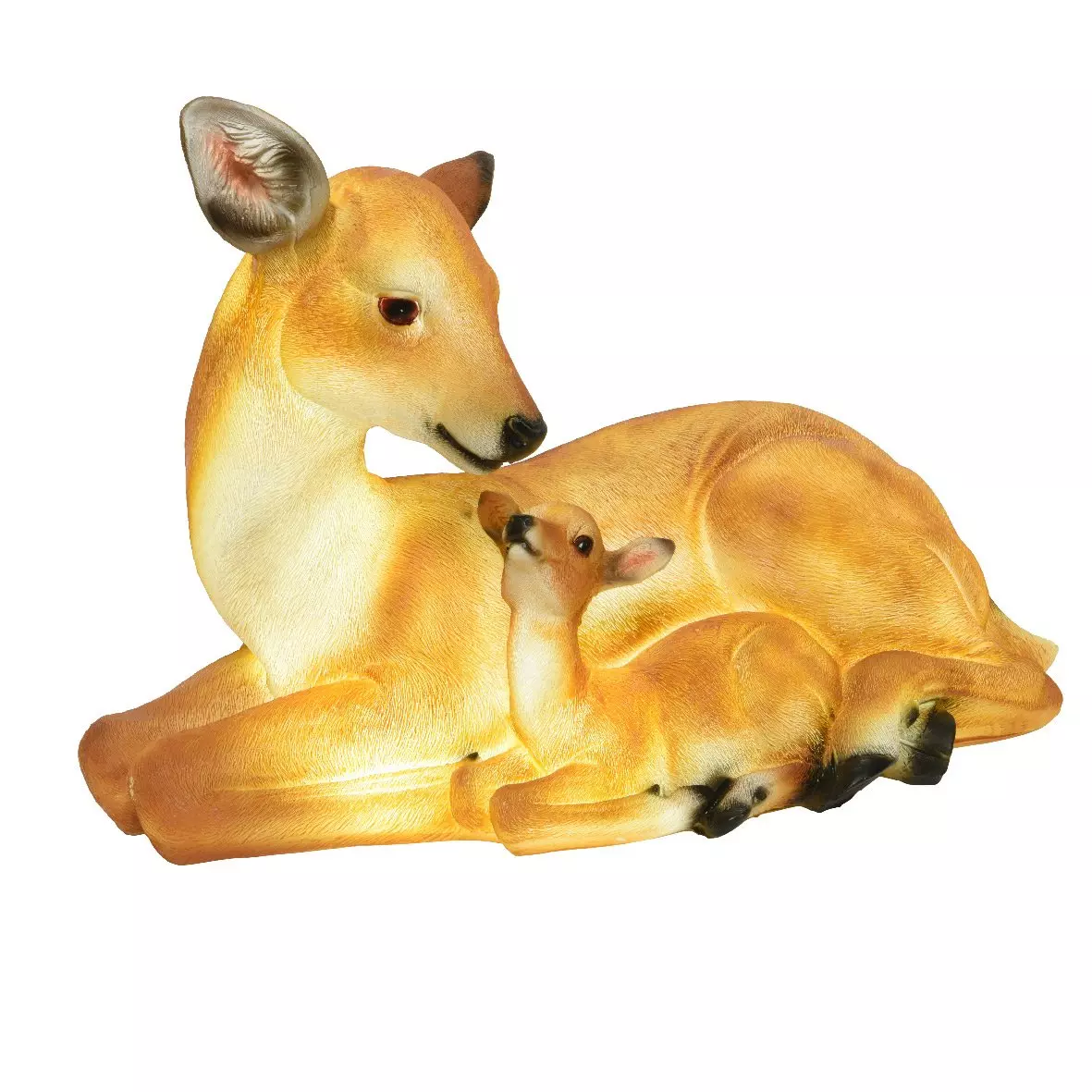  Verlichte Ree met reekalfje warmwit 8 LED 4