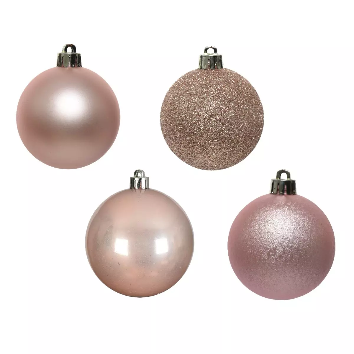 30er Set Weihnachtskugeln (D60 mm) Alpine Puderrosa 2