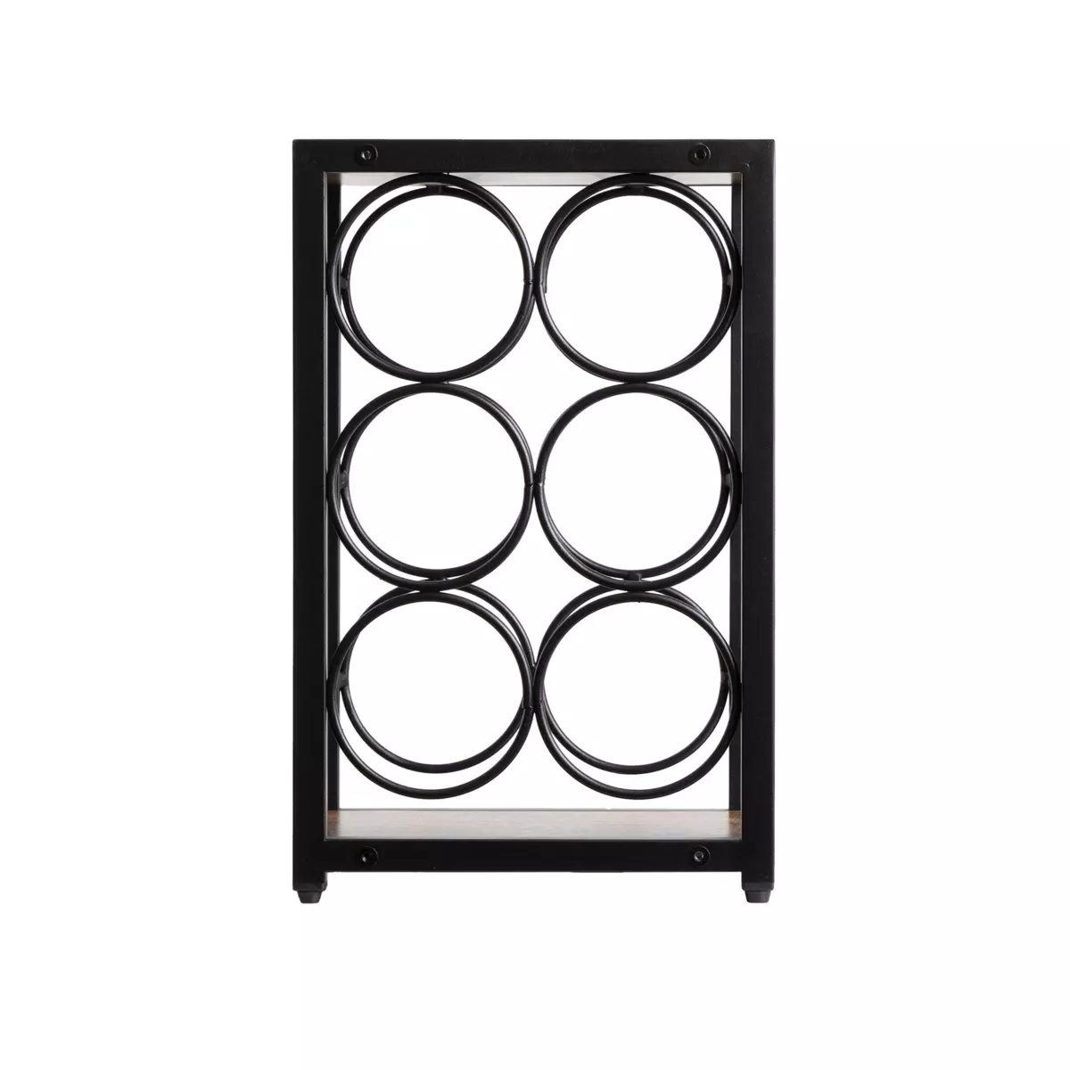 mobiletto portabottiglie industriale  6 scompartimenti (H20 cm) Sacha Nero 3