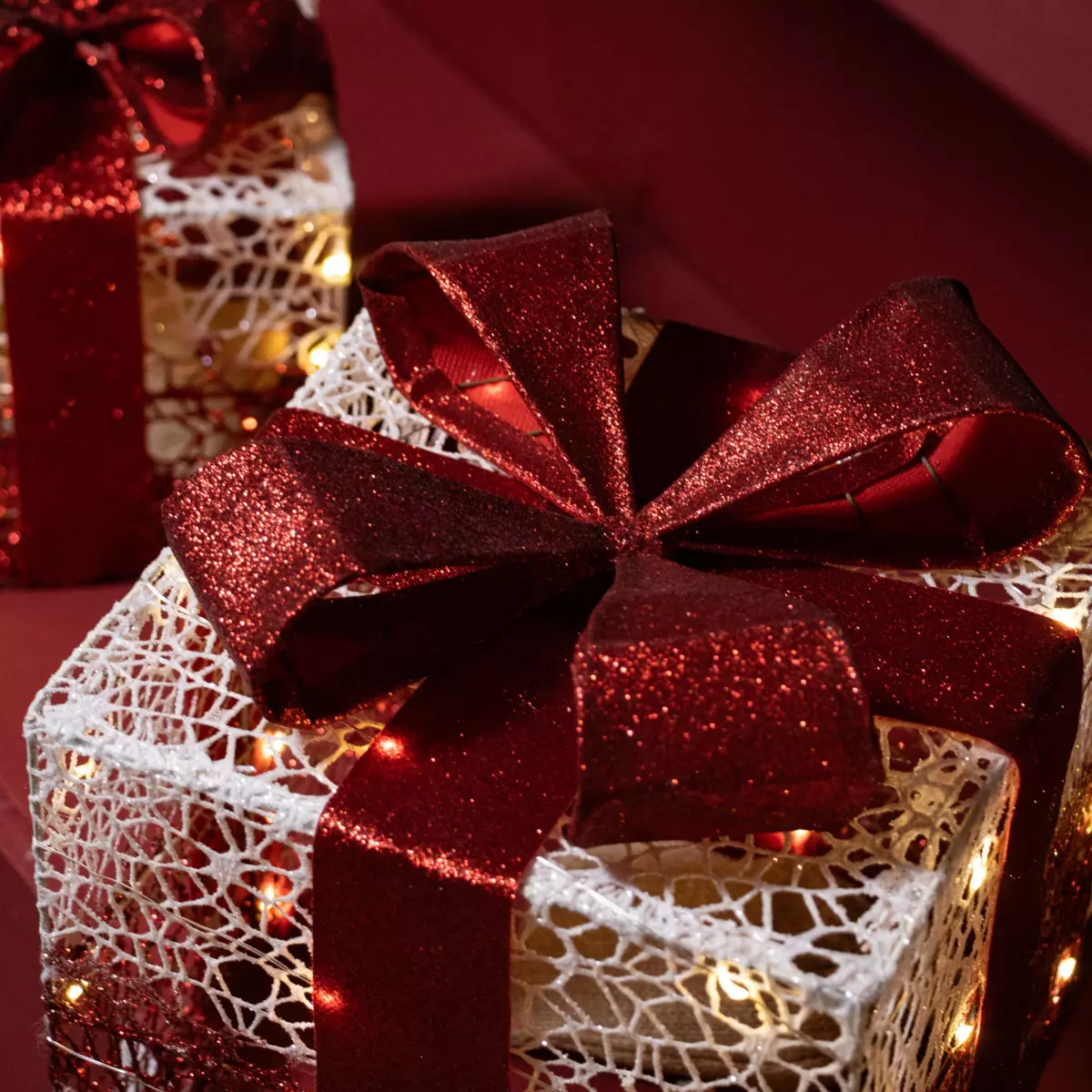 Lot de 3 cadeaux Kéry à piles  lumineux Blanc chaud 90 LED 2