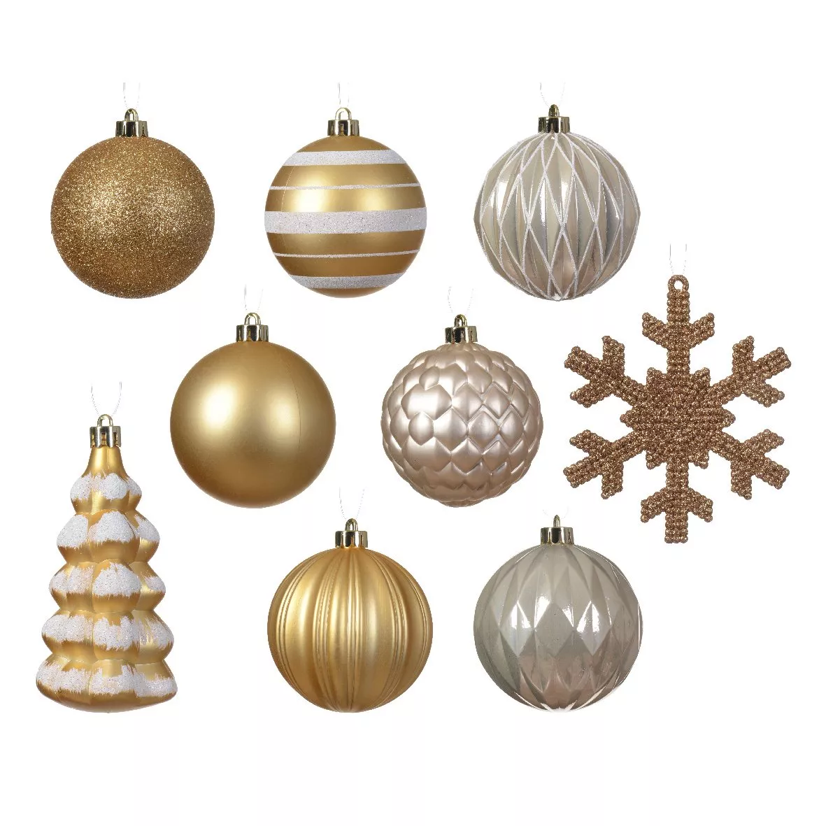 Baumschmuck-Set Tradition Hellbraun