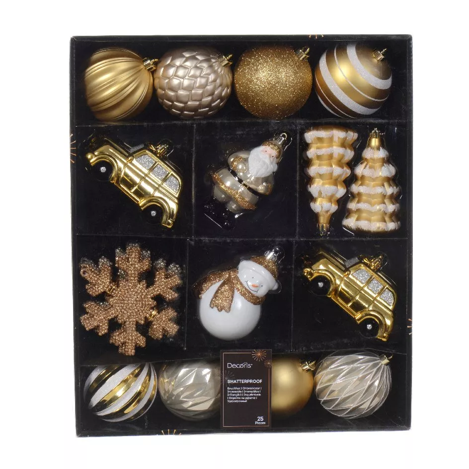 Baumschmuck-Set Tradition Hellbraun 1