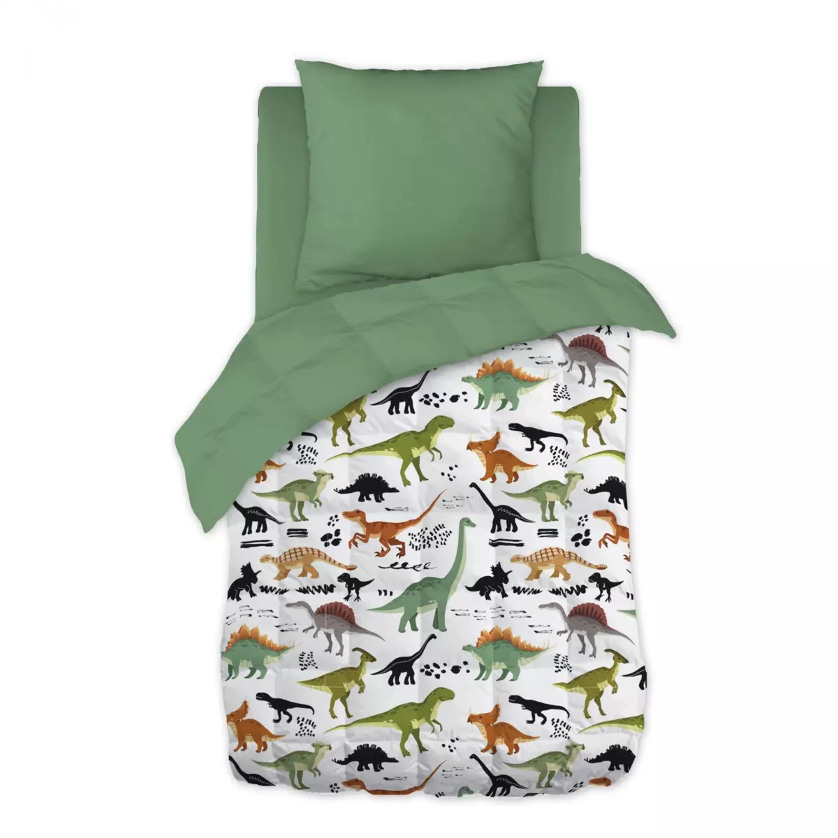 Bedrukt Dekbed kind (140 x 200 cm) Cretace Groen 1