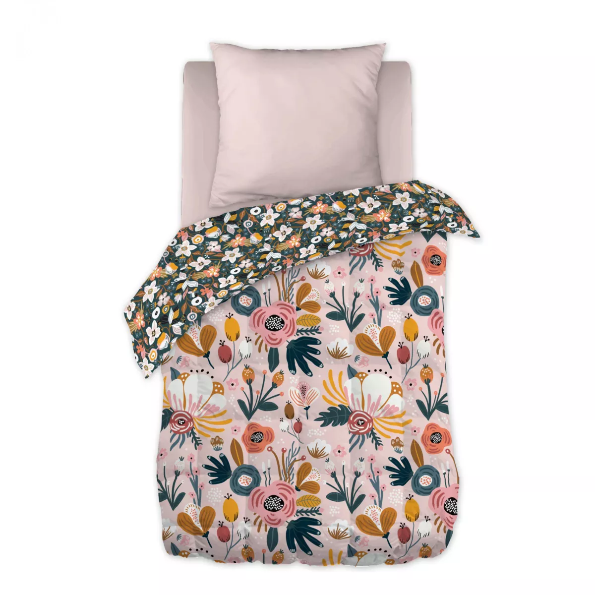 Couette imprimée enfant (140 x 200 cm) Champetre Multicolore 1