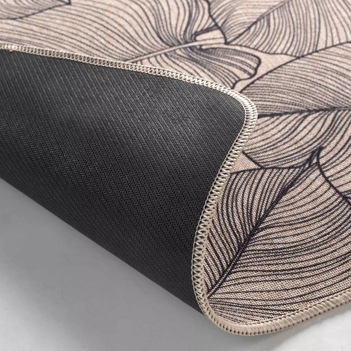 Alfombra antideslizante (120 cm) Jade Beige 2