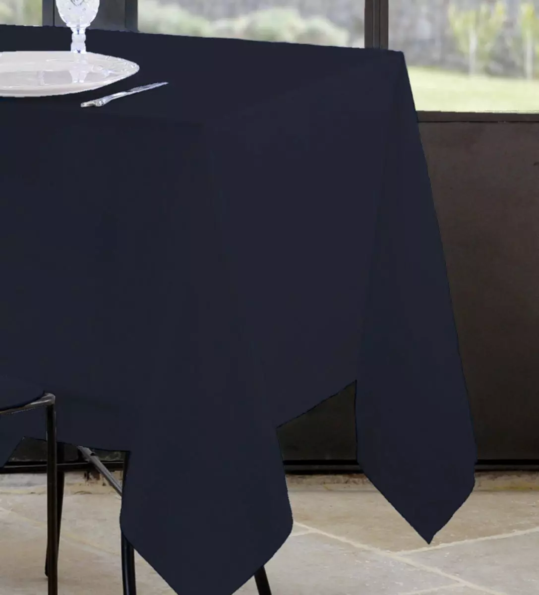 Nappe rectangulaire (300 cm) Nelson Bleu marine 1