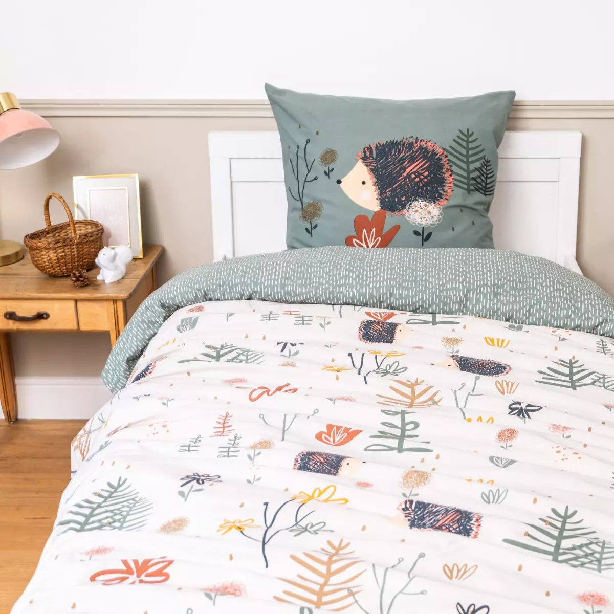 Housse de couette et une taie enfant coton (140 cm) Polisson Multicolore 2