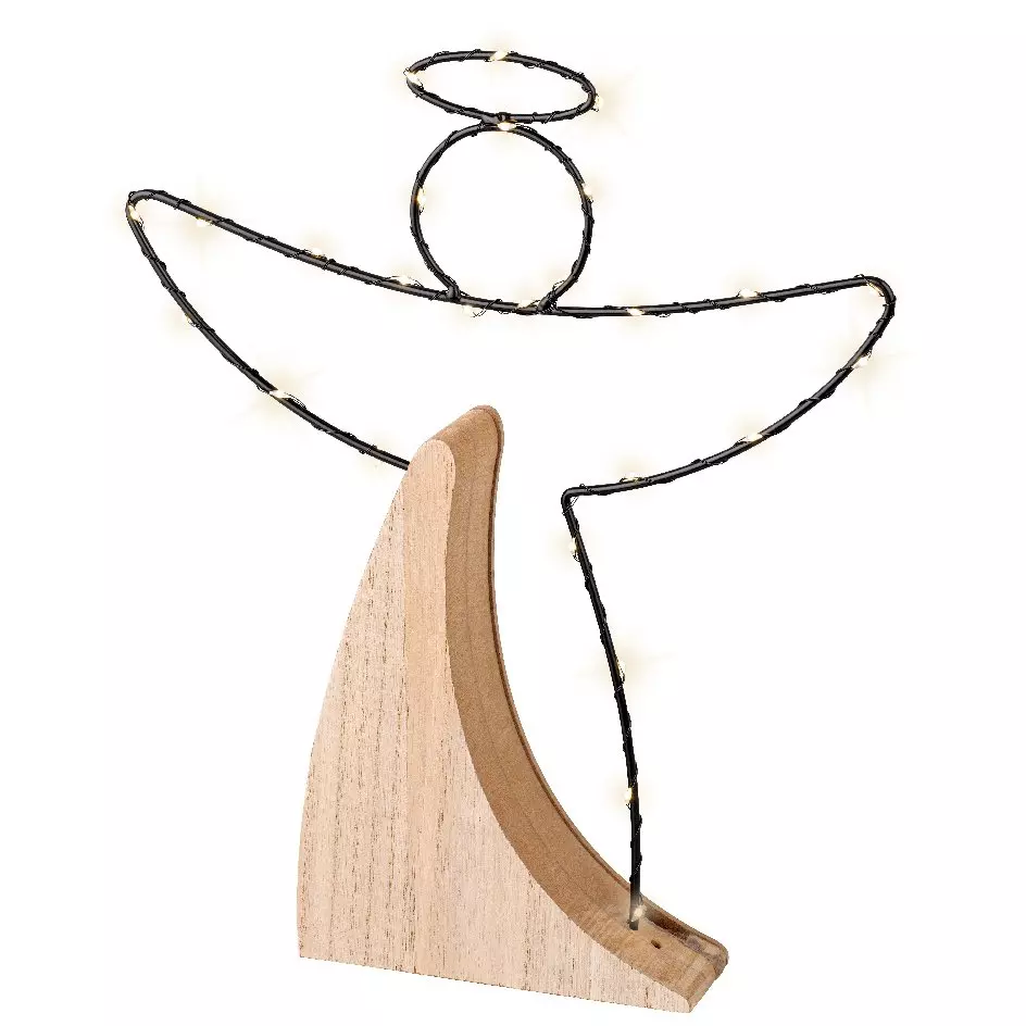 Ange lumineux Glory à piles PM Blanc chaud 3