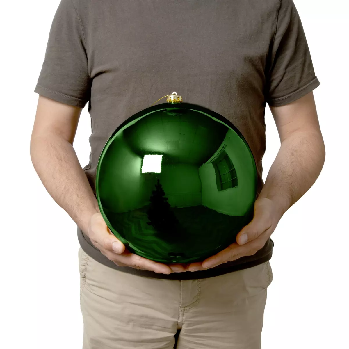 Weihnachtskugel (D250 mm) New Alpine Tannengrün 1