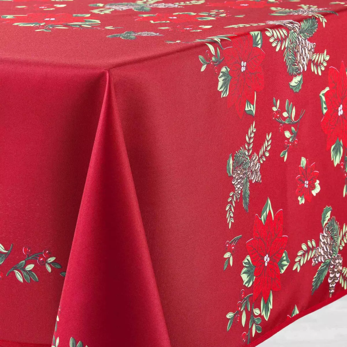Nappe rectangulaire (L240 cm) Isadora Rouge 2