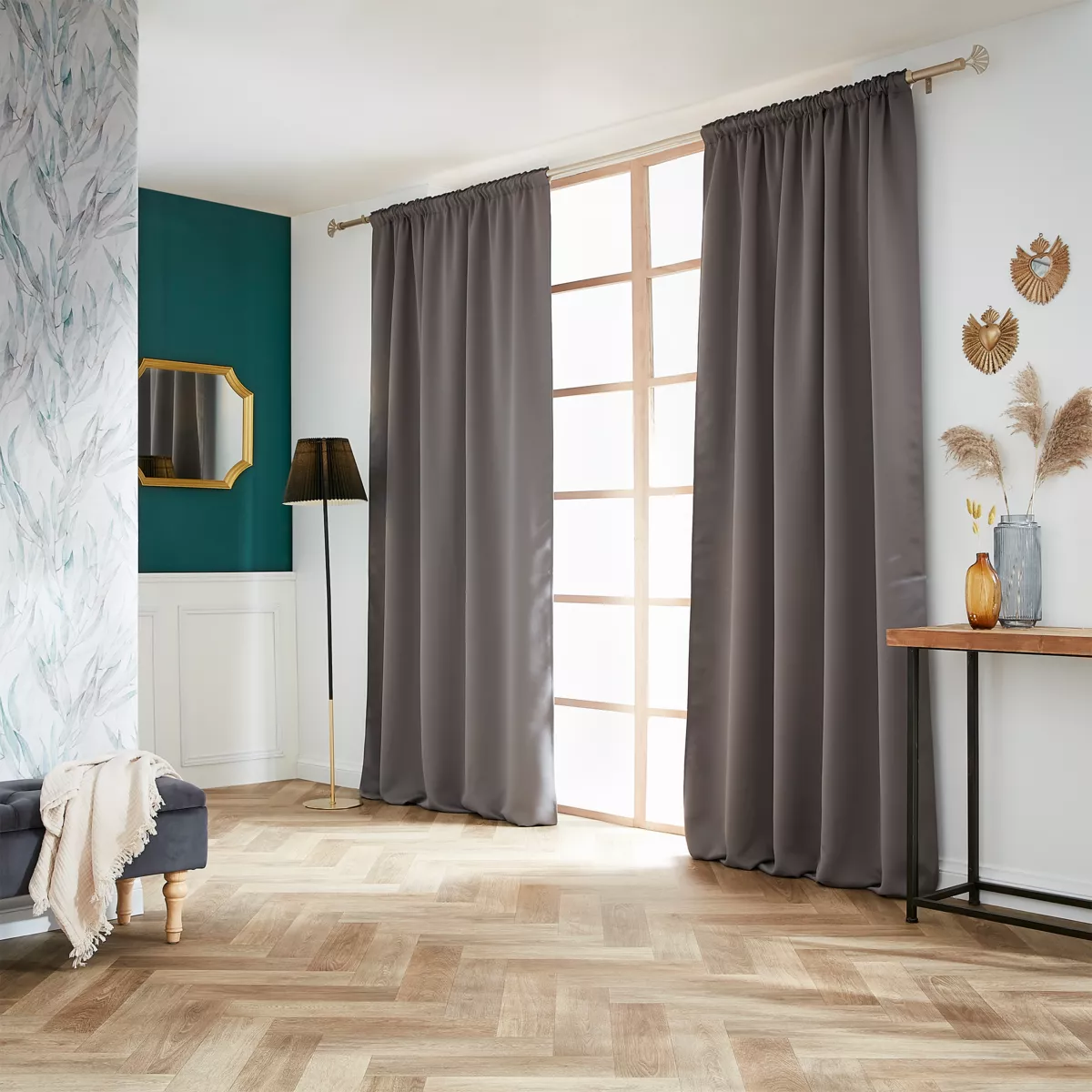 Tenda oscurante a binario (140 x 260 cm) Dark Grigio antracite