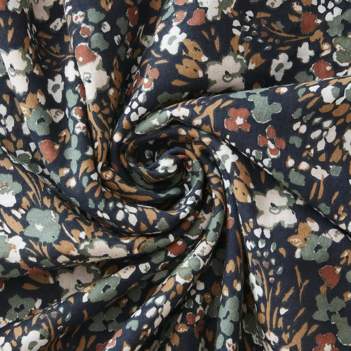 Bettbezug aus Baumwoll-Gaze (200 cm) Constance Dunkelblau