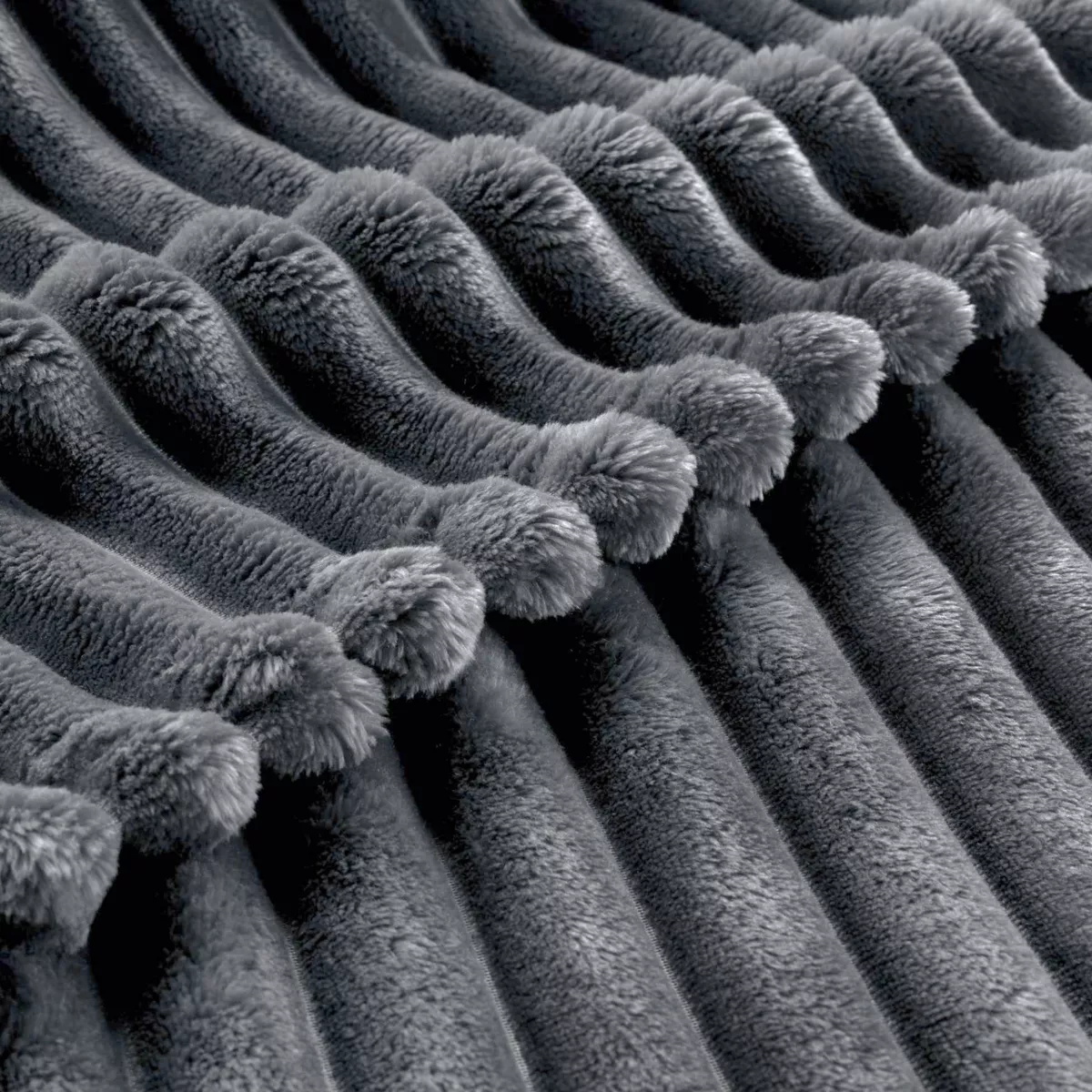Kuscheldecke (220 cm) Kalie Anthrazitgrau