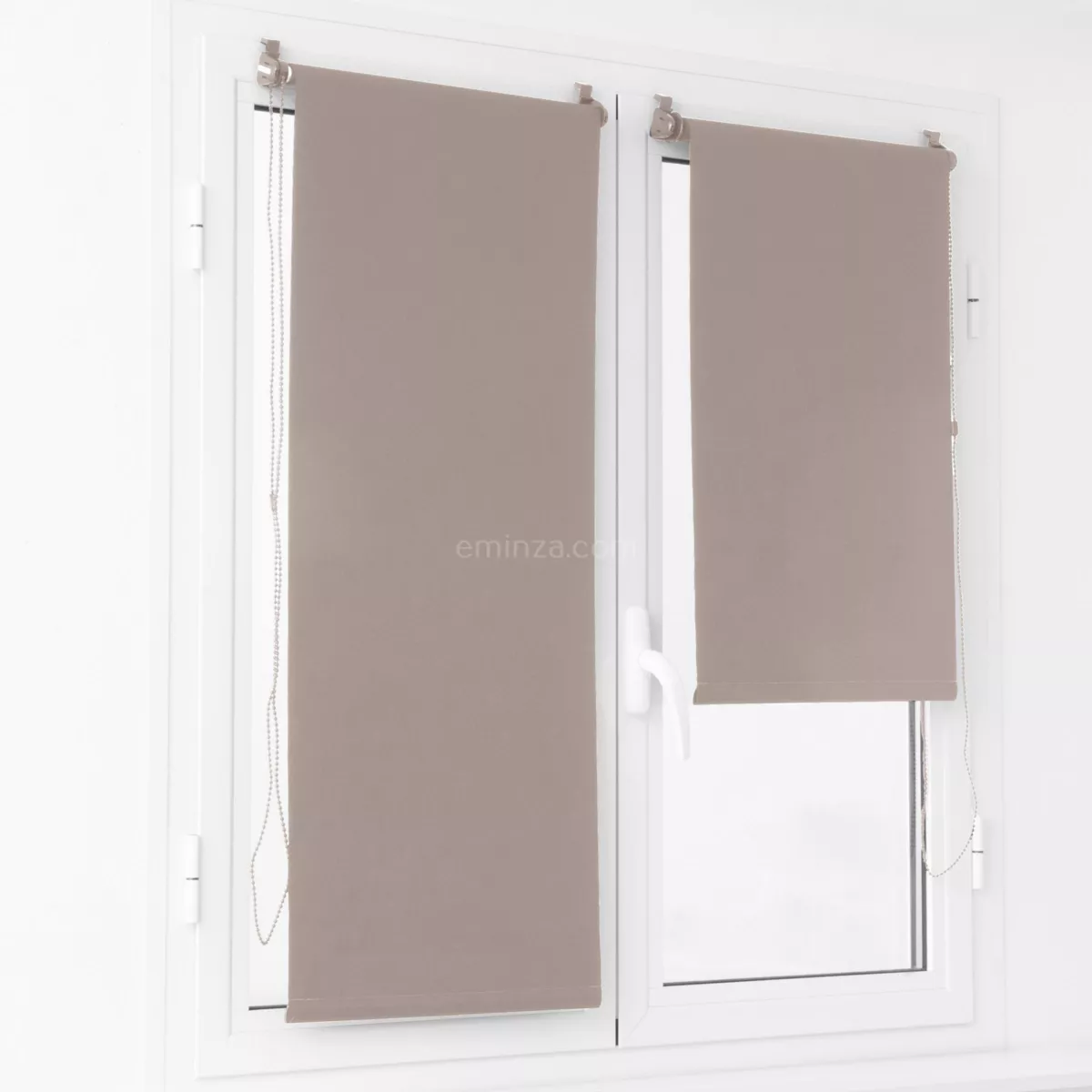 Tenda a rullo oscurante Tinta unita (60 X alt. 90 cm) Beige