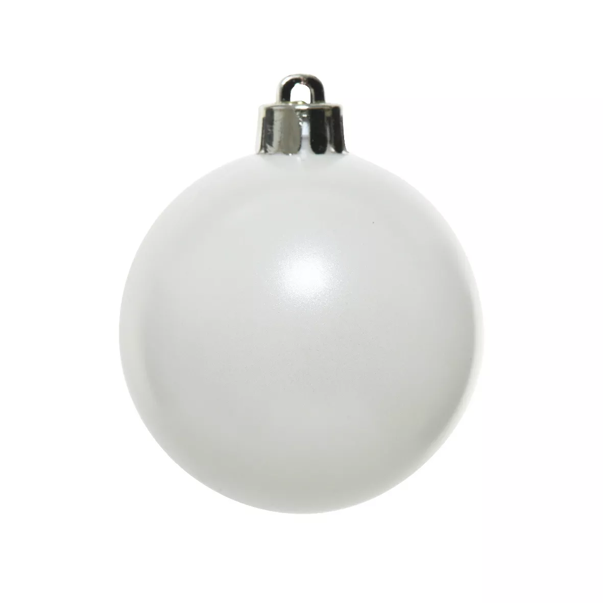 Lot de 12 boules de Noël (D60 mm) Alpine Blanc