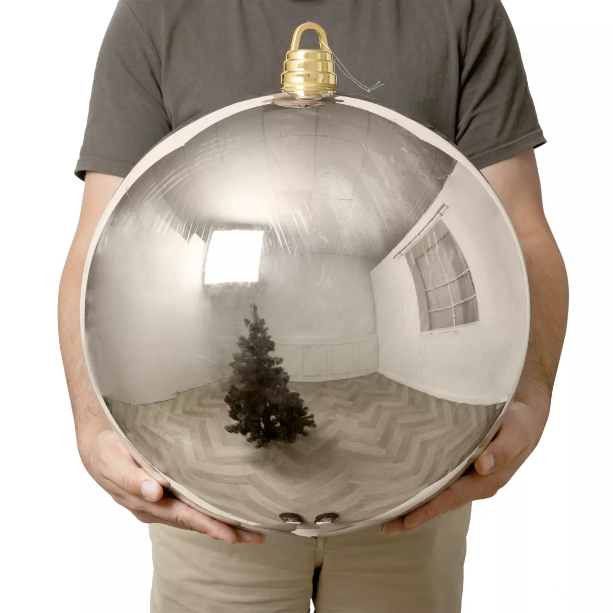 Boule de Noël (D400 mm) New Alpine XXL Perle 1