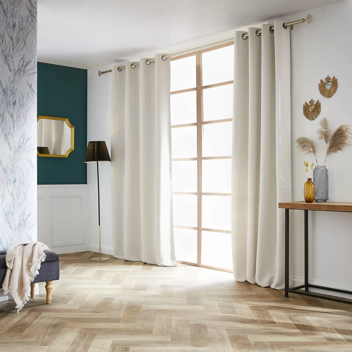 Rideau obscurcissant (140 x 280 cm) Dark Beige pampa