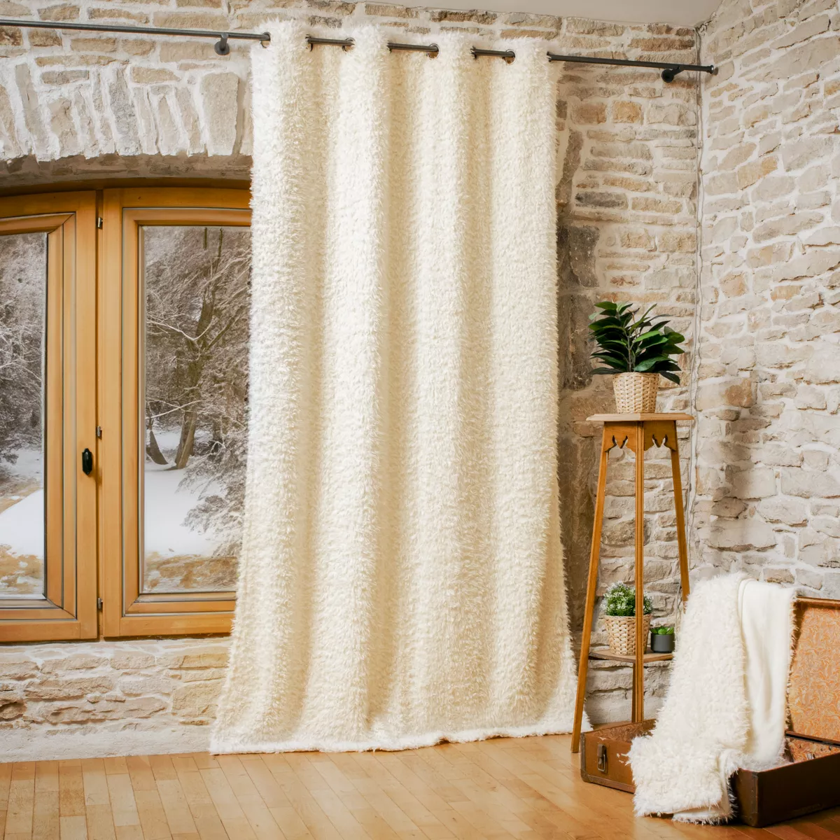 Rideau (135 x H250 cm) Mouton Ecru 4
