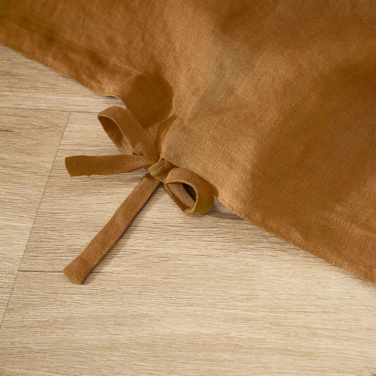 Copripiumino lino lavato (260 cm) Louise Caramello 3